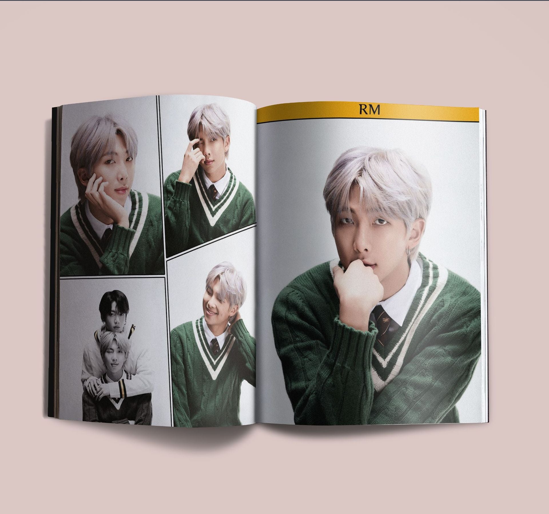 KPOPボーイズフォトカードアルバム SPEAK YOURSELF 自作ペーパーカード Lighes/Boys With Luv フォトカード ポスター
