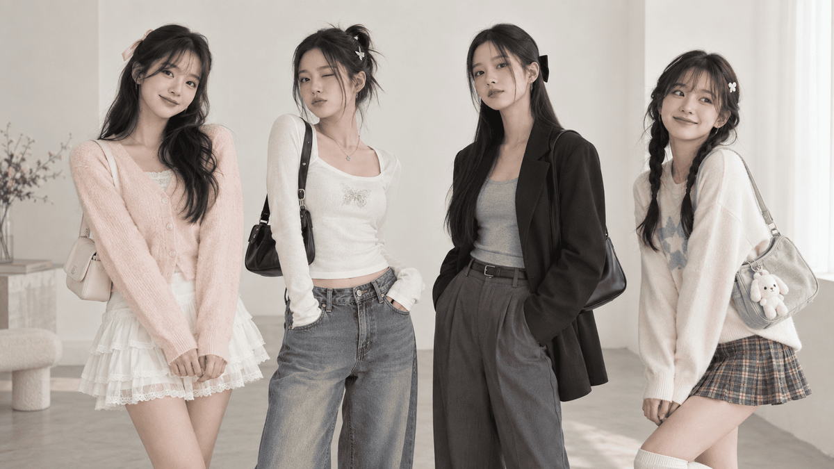 4 Korean Fashion Aesthetics to Try: Soft, Y2K, Minimal & Cute