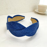 European And American Wide-brimmed Fashion Solid Color Straw Headwear