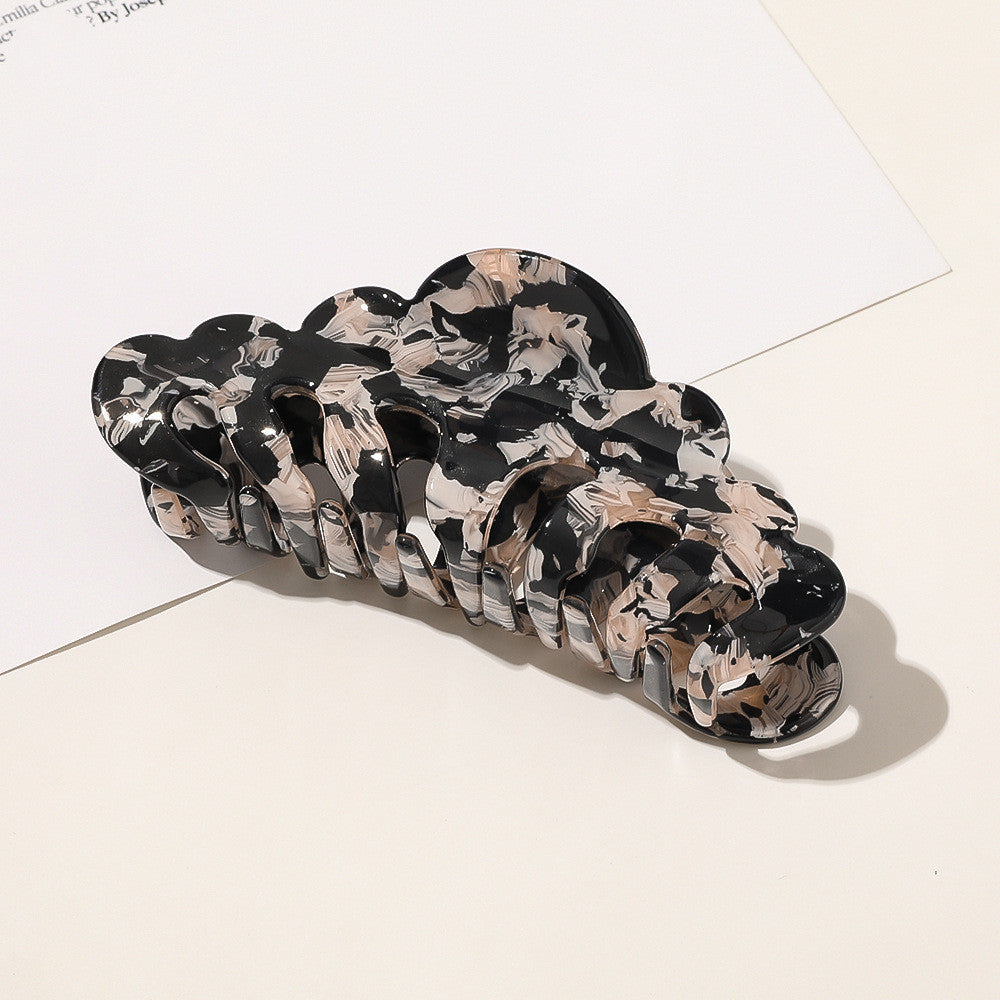 SmallMarble Ponytail Hair Card Acrylic Plate Hair Clip Hair Accessories