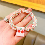 Candy Color Twist Weave Head Rope Fruit Cloth Label