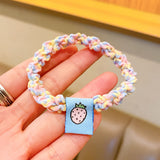 Candy Color Twist Weave Head Rope Fruit Cloth Label