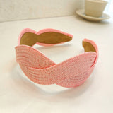European And American Wide-brimmed Fashion Solid Color Straw Headwear