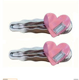White Love Crystal Duckbill Clip Female Temperament