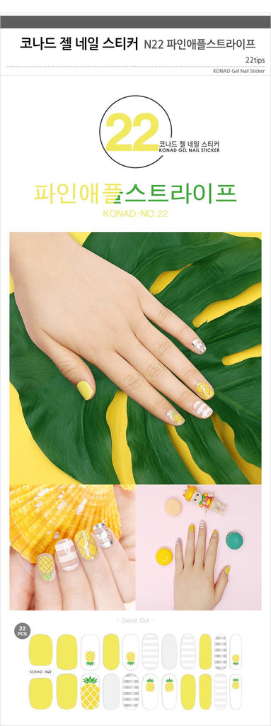 [Conrad] Conrad gel nail sticker N22 pineapple stripe