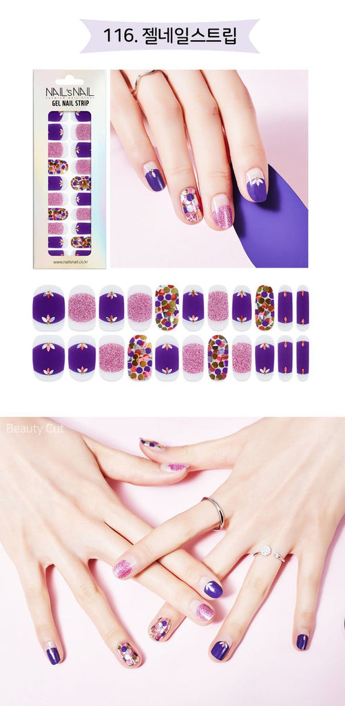 [Nails nail] Nails Nail Gel nail strip nail sticker self-nail No. 116