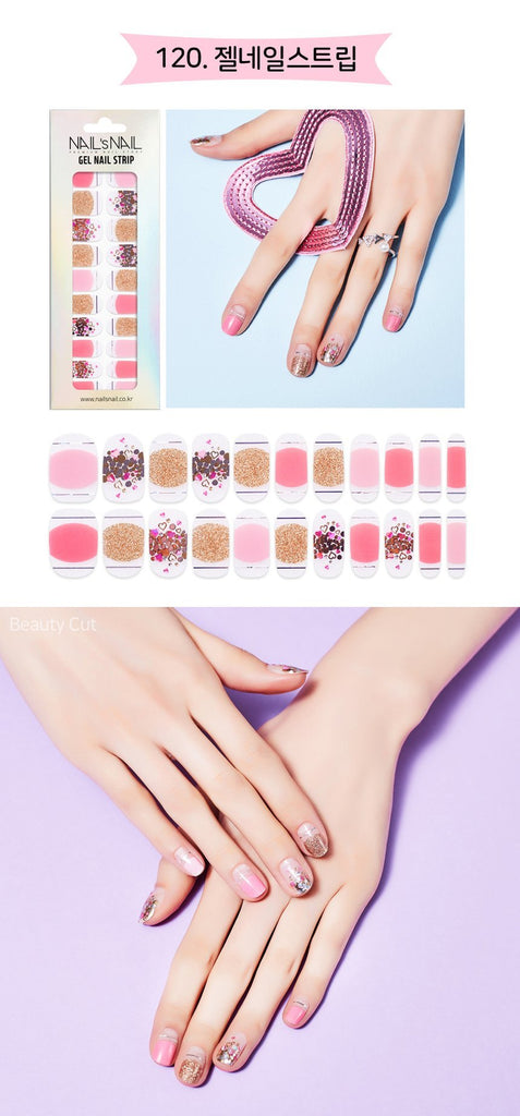 [Nails nail] Nails Nail Gel nail strip nail sticker self-nail No. 120