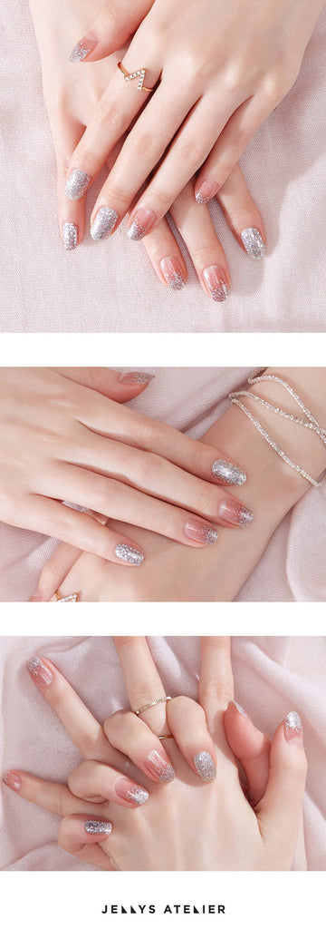 "Gelato Rie" N05 Silver Accent nail sticker gel