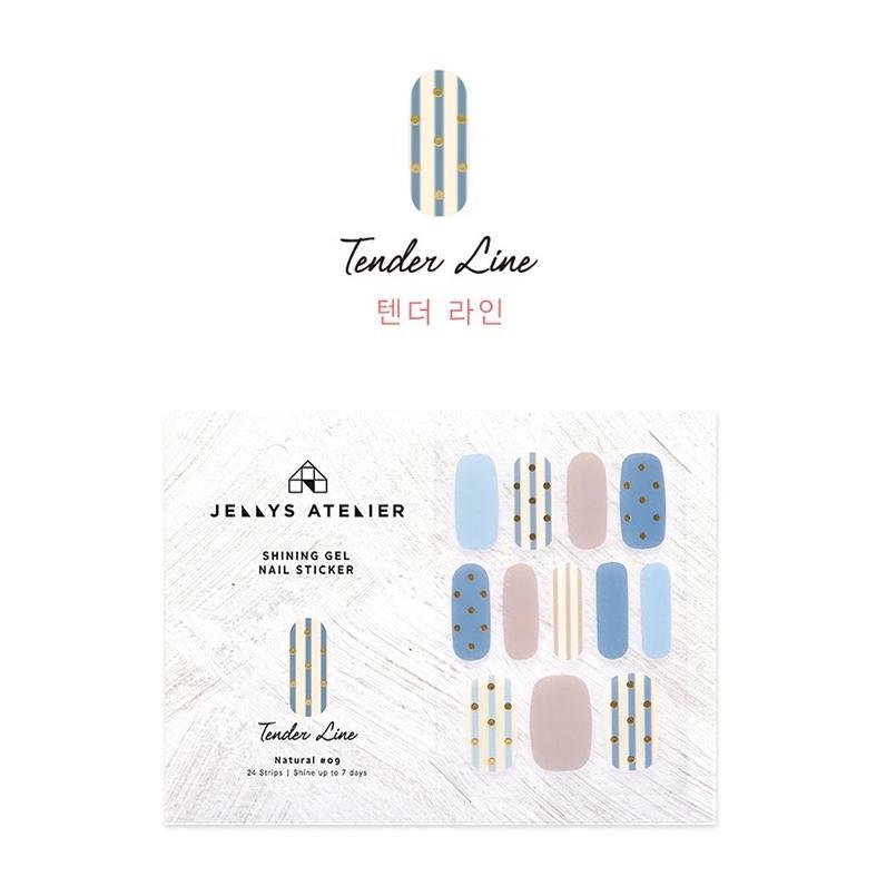 "Gelato Rie" N09 Tender Line Gel nail sticker