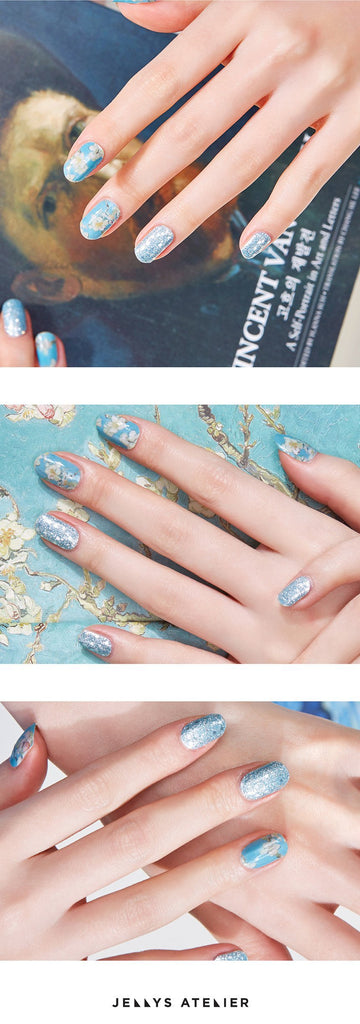 "Gelato Rie" S02 gel Blossom nail sticker