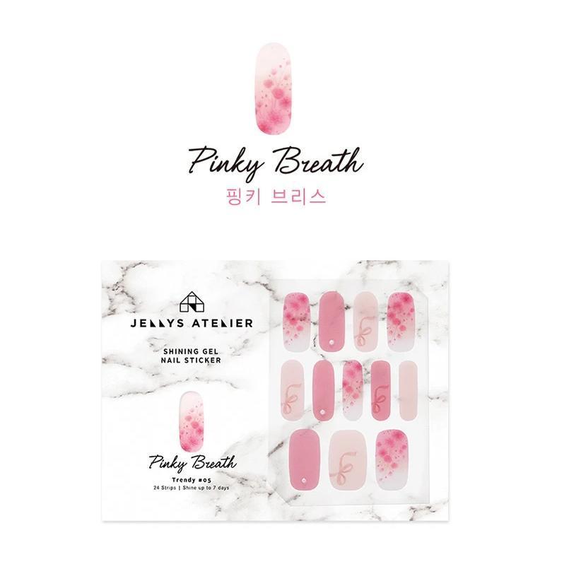 "Gelato Rie" T05 Pinky Breath gel nail stickers nail art nail strip