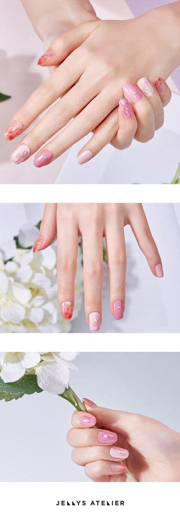 "Gelato Rie" T05 Pinky Breath gel nail stickers nail art nail strip