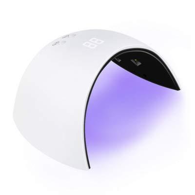 LaintranLED Nail Dryer UV light 27W high power LED curing light automatic sensor fast-curing gel nail light (white)