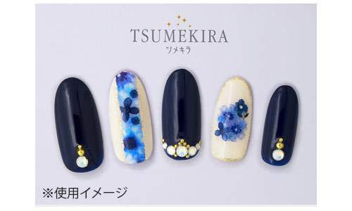 TSUMEKIRA (Tsumekira) nail seal indigo blue flowers NN-IBF-101 blue one