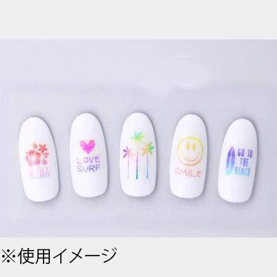 TSUMEKIRA (Tsumekira) nail seal HIDEKAZU produce 7 Beach style Hawaiian Surf pastel NN-HDK-108 multi-color