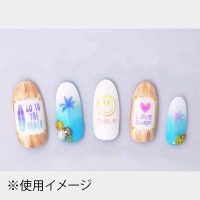 TSUMEKIRA (Tsumekira) nail seal HIDEKAZU produce 7 Beach style Hawaiian Surf pastel NN-HDK-108 multi-color