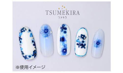 TSUMEKIRA (Tsumekira) nail seal indigo blue flowers NN-IBF-101 blue one