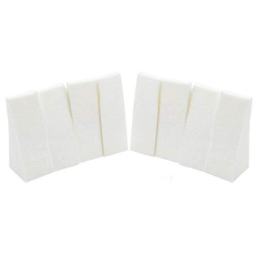 Nail sponge, 8-piece triangular foundation beauty tools, Diy Creative Beauty Liquid Foundation, White
