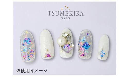 TSUMEKIRA (Tsumekira) one nail seal stained glass white NN-STG-101 multi-color