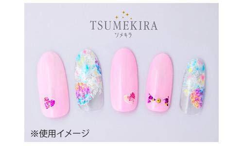 TSUMEKIRA (Tsumekira) one nail seal stained glass white NN-STG-101 multi-color
