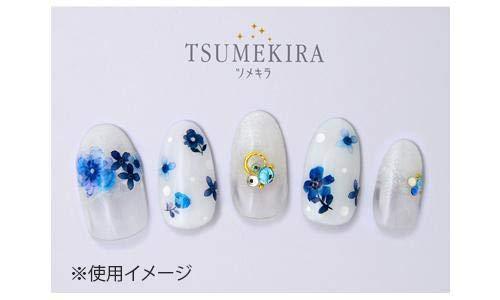 TSUMEKIRA (Tsumekira) nail seal indigo blue flowers NN-IBF-101 blue one