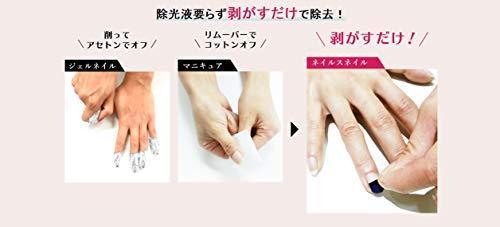 \ Put gel nails / Nail's Nail (Nail Snail) Gel nail strip 58