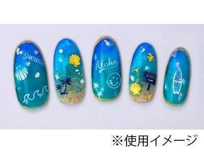 TSUMEKIRA (Tsumekira) nail seal summer icon white NN-SMI-101 white