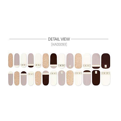 [ENVYLOOKZINIPIN] long-lasting manicure nail strip nail wrap stylish design just put gel nail seal _KA00093