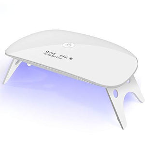 UV Light LED Nail Dryer Gel nail LED light curing light timer that can be set folding hands and feet and can also be used human-sensitive UV and LED double Light Gel nail (White)