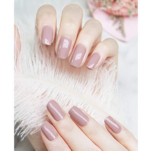 [Ziv-Nat] 20-piece stick only manicure nail seal Nail sticker pink plain nail wrap nail accessories women Ladies gifts gift