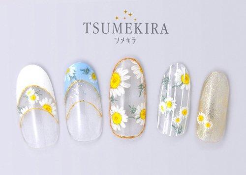 [Tsumekira] daisy nail seal