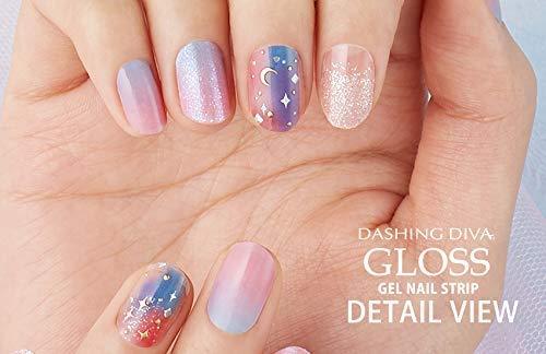 Dasshingude I Bas gloss gel nail strip DASHING DIVA Gloss Gel Nail Strip GVP_161JP original gel nail seal Blended Purple