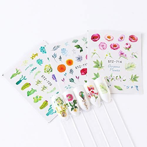 24 sheets Nyuhana Nail Art seal Hamizu manicure set women just stick decals water transfer stickers 3D, girl, Children's ultra-thin children nail sticker cute work or casual nail decoration 10046