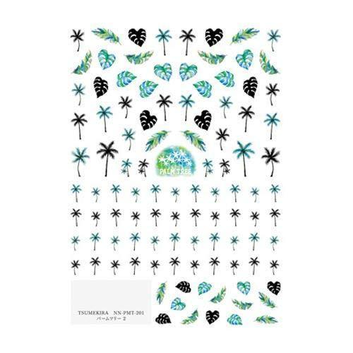 TSUMEKIRA (Tsumekira) nail seal palm tree 2 NN-PMT-201 multi-color