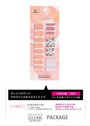 Dasshingude I Bas gloss gel nail strip DASHING DIVA Gloss Gel Nail Strip GVP_156JP original gel nail seal Purist Pink