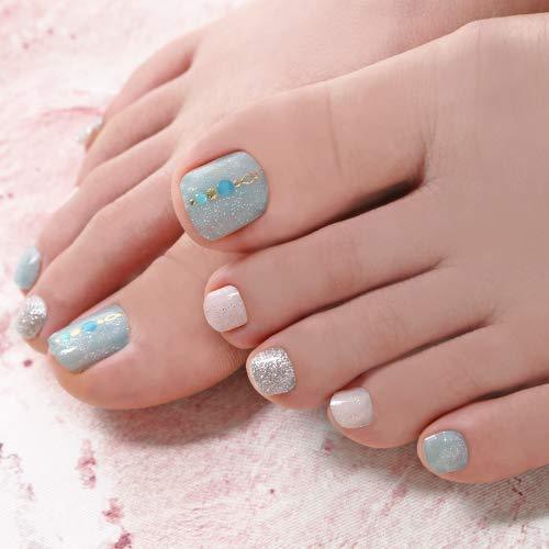 [GELATO FACTORY. Foot Nail seal [sky-blue Morocco Stone] put only manicure gel nails nail tip nail seal