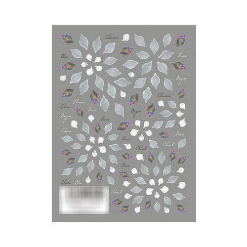 TSUMEKIRA (Tsumekira) nail seal Hanako produced 3 Chiffon fiore NN-HNK-103 1 sheet multi-color