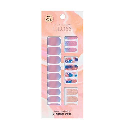 Dasshingude I Bas gloss gel nail strip DASHING DIVA Gloss Gel Nail Strip GVP_161JP original gel nail seal Blended Purple