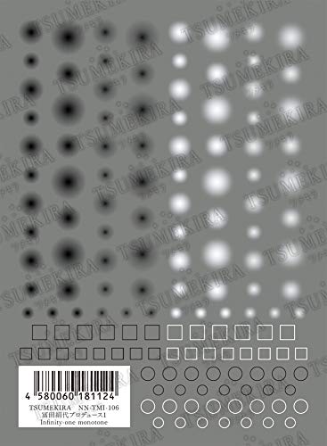 TSUMEKIRA (Tsumekira) Kinuyo nail seal Tomita produced 1 Infinity-one monotone NN-TMI-106 1 sheet