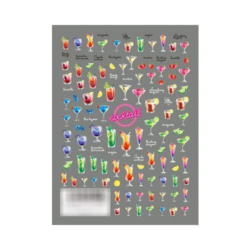 TSUMEKIRA (Tsumekira) nail seal cocktail NN-CKT-101 1 sheet multi-color