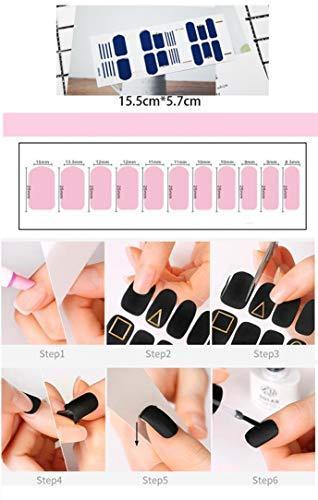 Just put ANPHSIN nail seal 10 pieces set manicure nail art nail wrap nail sticker nail accessories women easily Ladies gifts gift glamorous cute popular fashionable nail parts