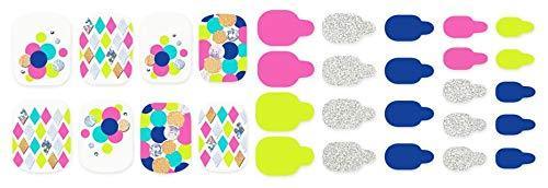 ZINIPIN FA004 30 pieces Foot Gel Nail seal (neon party)