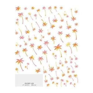 TSUMEKIRA (Tsumekira) nail seal es palm tree orange ES-PMT-102 multi-color