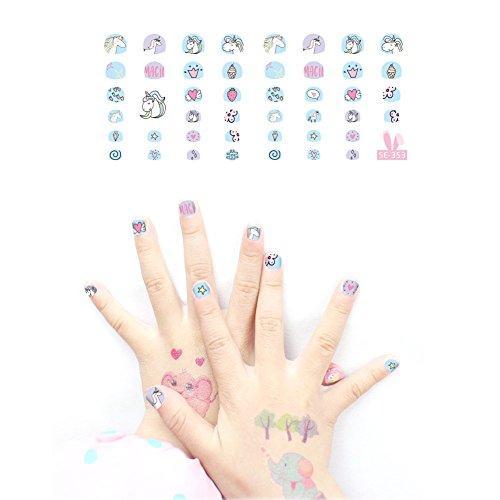 200 type ultra-thin, piled paste birthday party to choose Fanoshon character design only manicure set children seal sticker female holiday stick nail seal Unicorn cute children