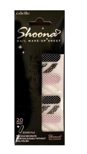 Shoona nail make up sheet SN101 (1 sheet (20 sheets) containing)