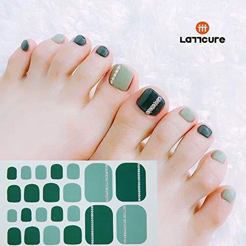 LATTCURE nail stickers foot "132 pieces / 6 pieces," only with a foot nail seal Nail Art native nail decoration gift cute popular fashionable top nail file put nail seal foot