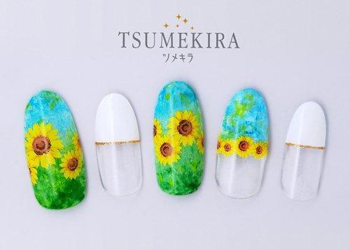 [Tsumekira] sunflower 2 nail seal