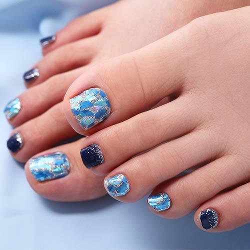 [GELATO FACTORY. Foot Nail seal [marine blue shell] put only manicure gel nails nail tip nail seal