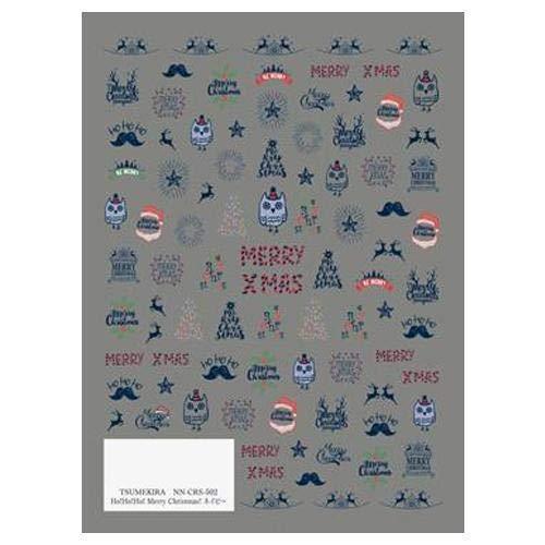 TSUMEKIRA (Tsumekira) Nail seal Ho! Ho! Ho! Merry Christmas! Navy NN-CRS-502