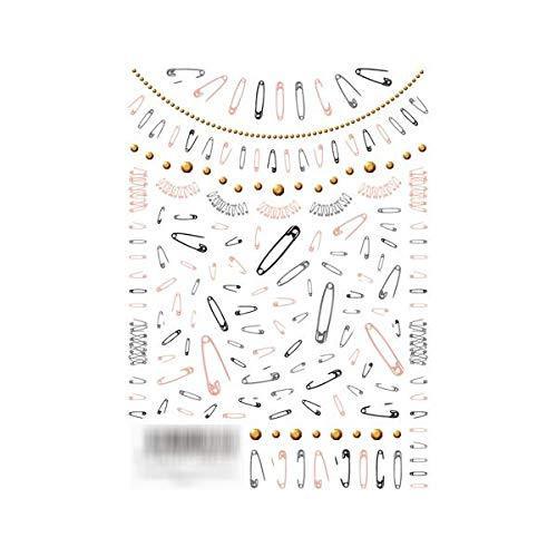 TSUMEKIRA (Tsumekira) nail seal safety pin NN-APN-101 1 sheet multi-color